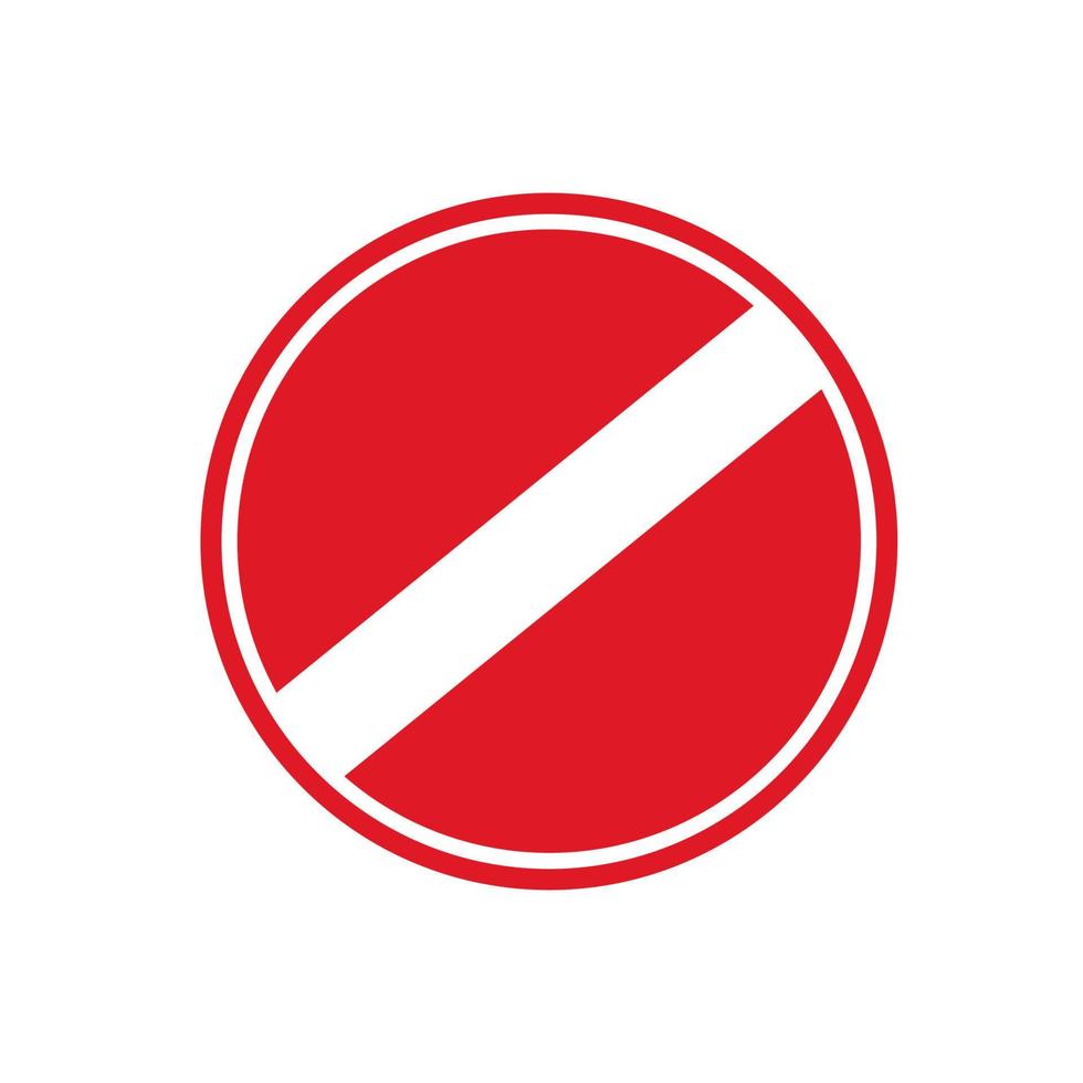 Prohibition ban icon. vector illustration