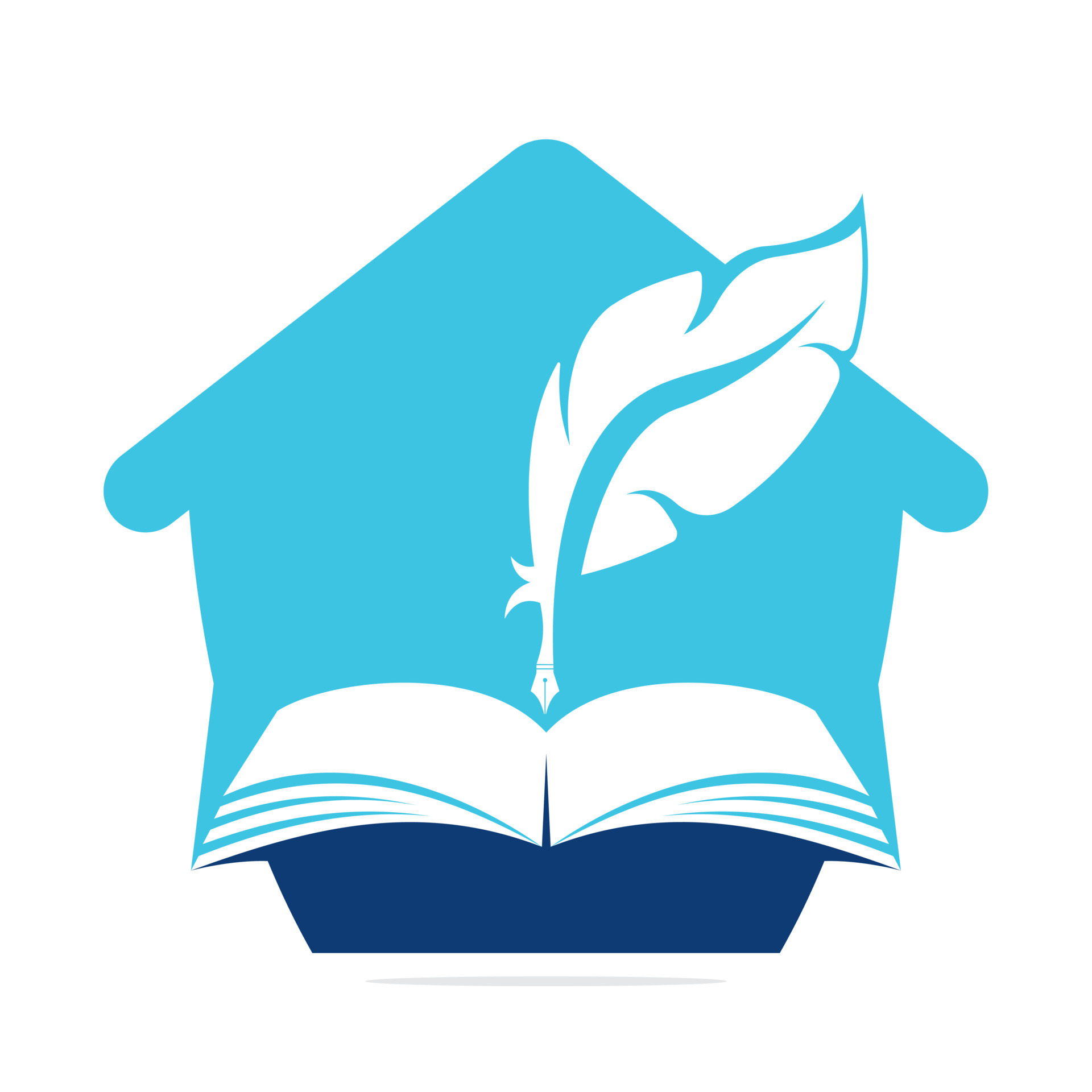 House Of Justice, Quill Writing On Open Book. Judgment Certificate Or