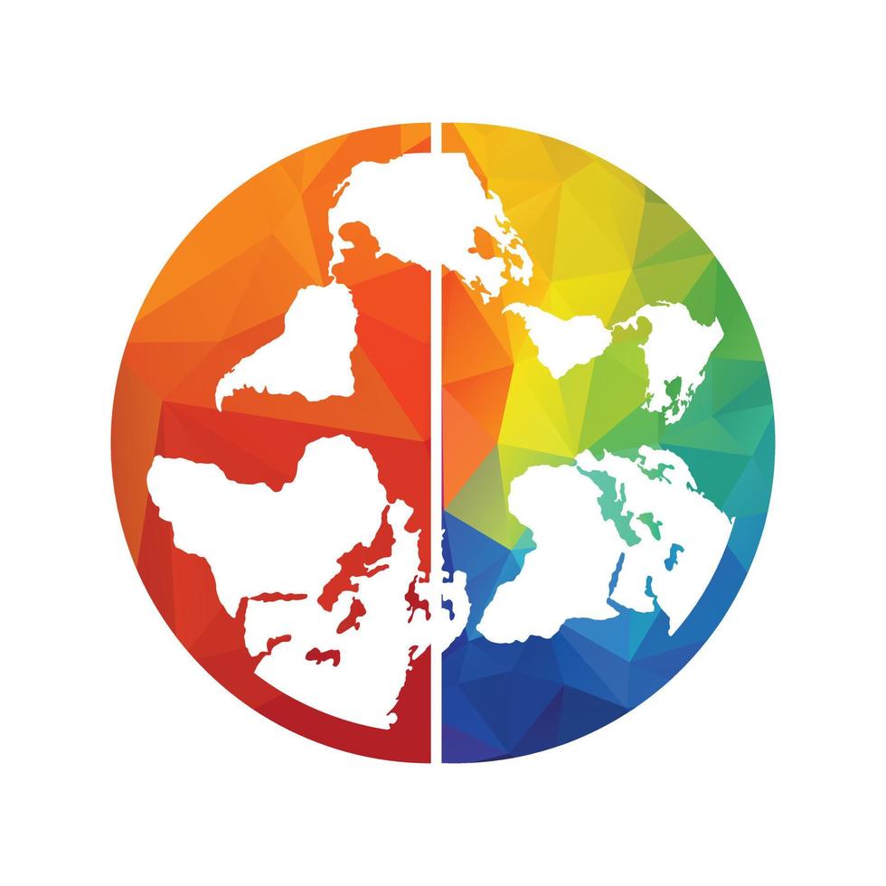 Globe Logo Vector Design template. World Logo Icon Design Vector Illustration.