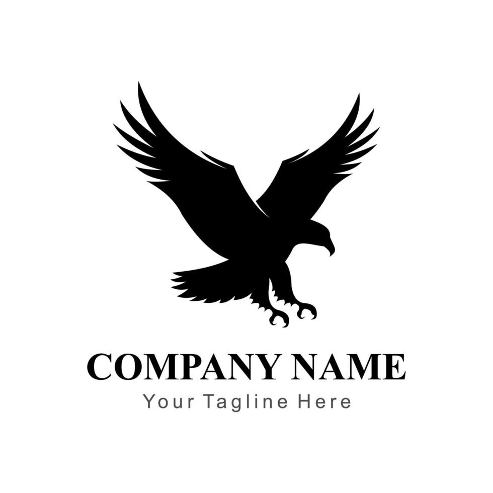 abstract flyng eagle logo vector