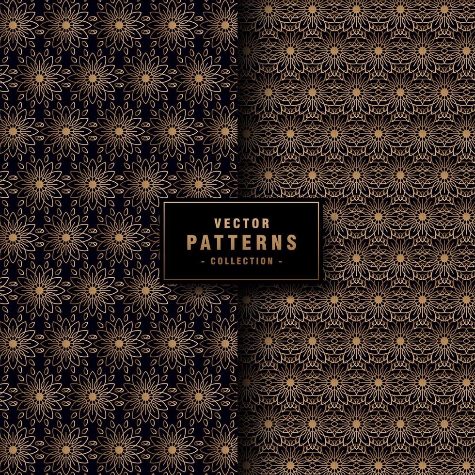 Art deco pattern. Luxury pattern collection vector