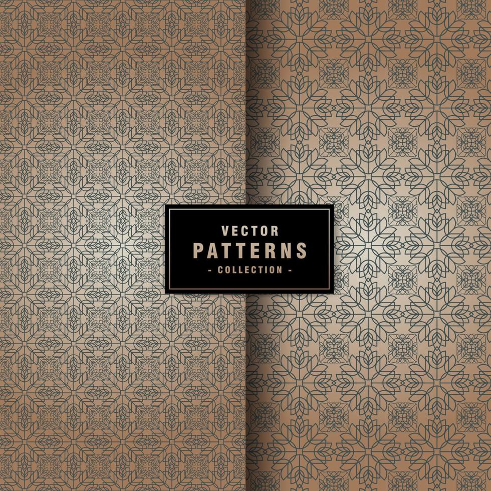 Set of floral pattern collection vector