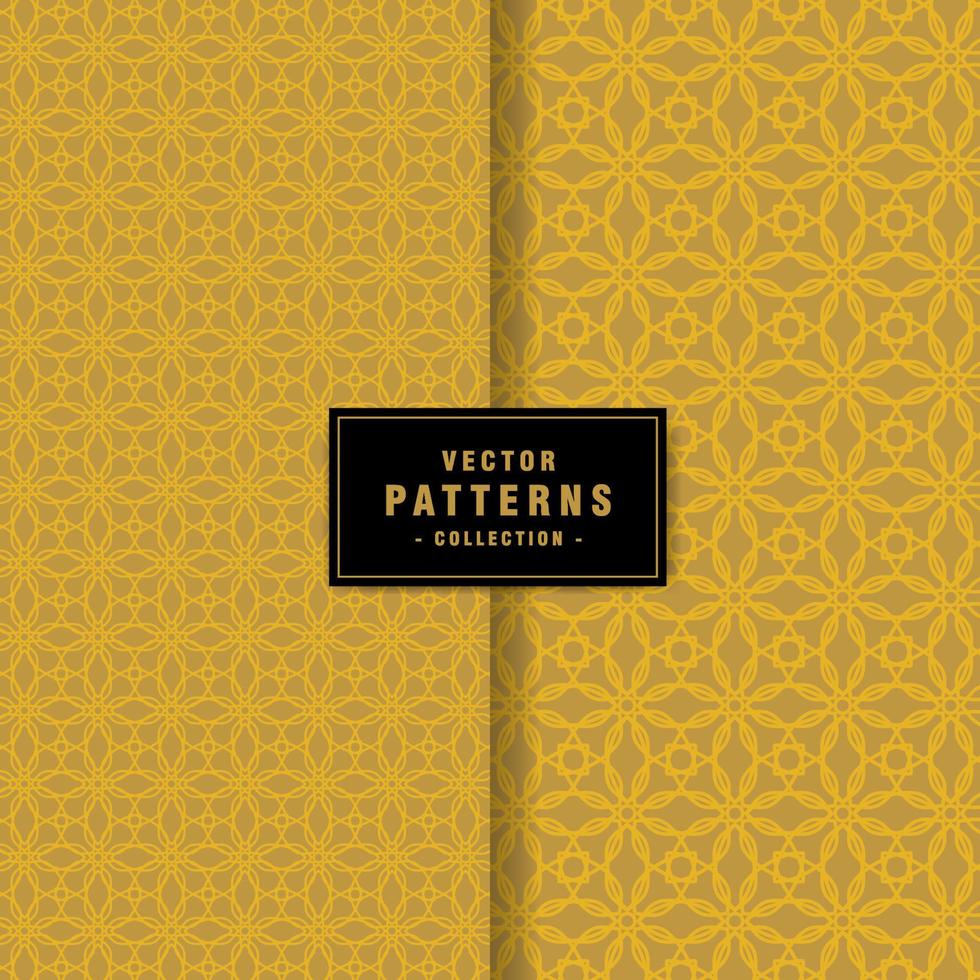 Set of floral pattern collection vector