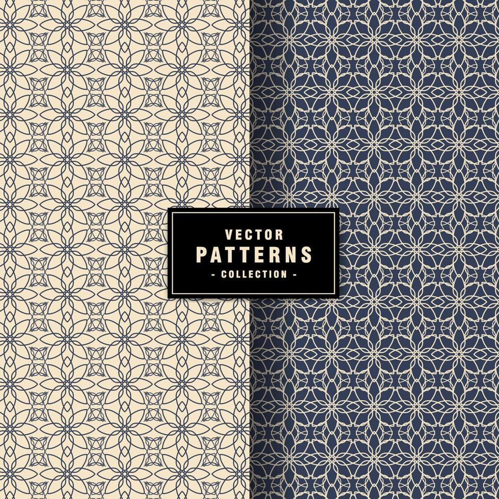 Set of floral pattern collection vector