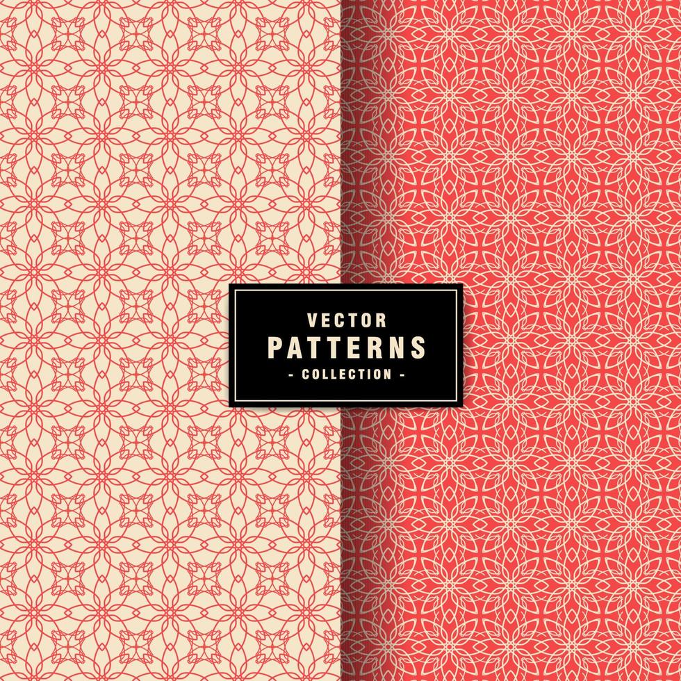 Set of floral pattern collection vector