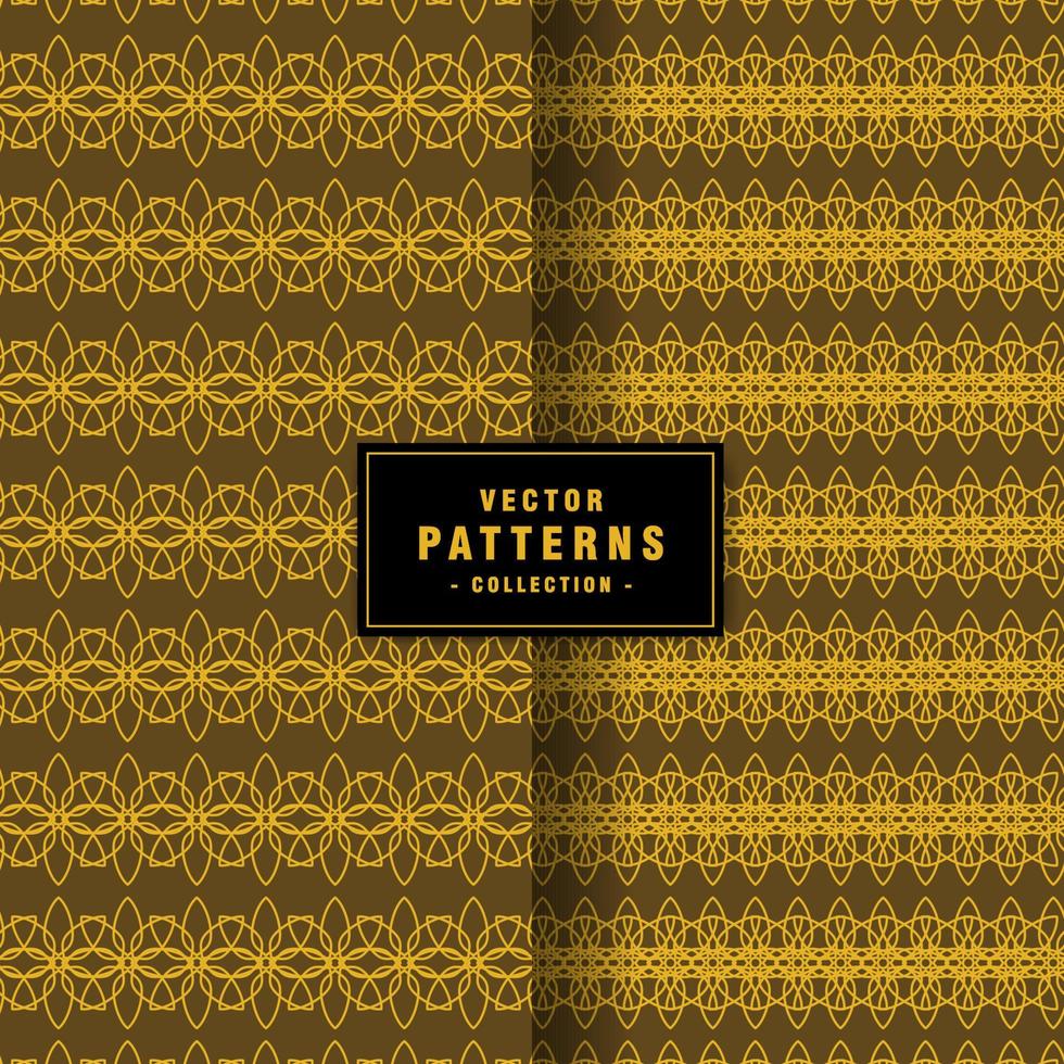 Set of floral pattern collection vector