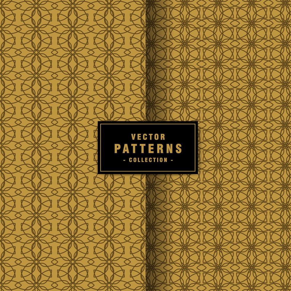 Set of floral pattern collection vector