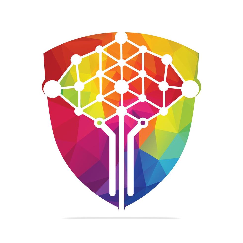 Digital tree logo design concepts. Educational learning and technology companies logo. vector