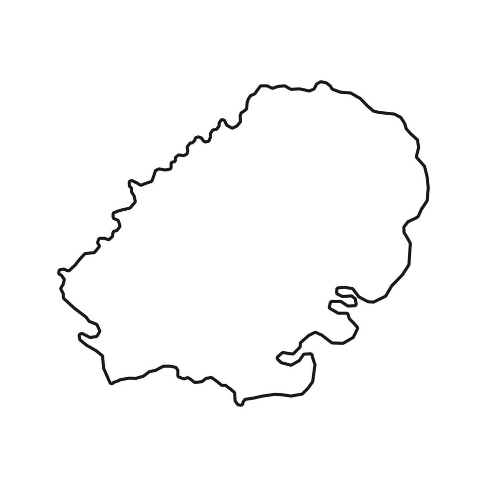 Este de Inglaterra, mapa de la región del Reino Unido. ilustración vectorial vector