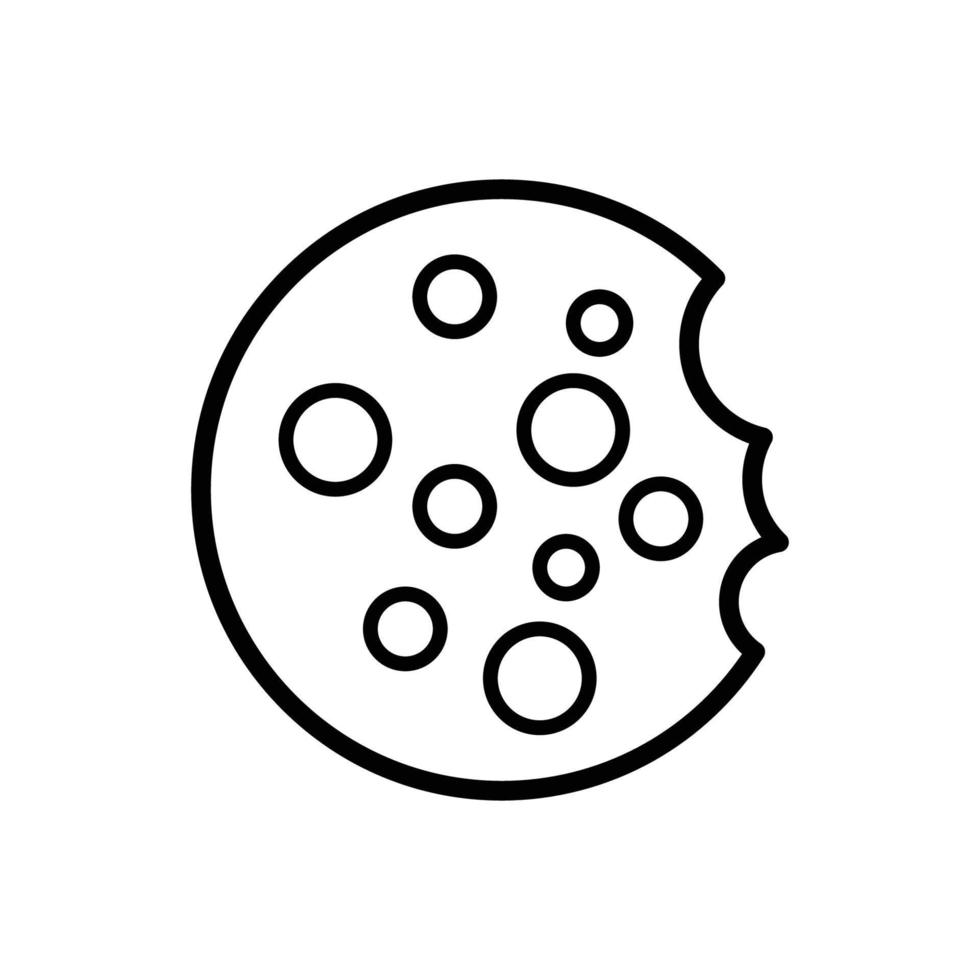 plantilla de diseño de vector de icono de galletas