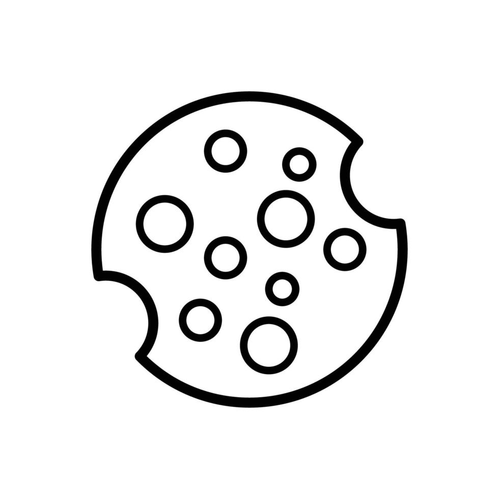 plantilla de diseño de vector de icono de galletas