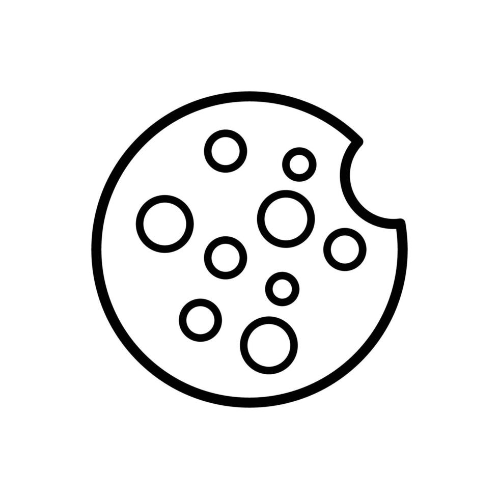 plantilla de diseño de vector de icono de galletas