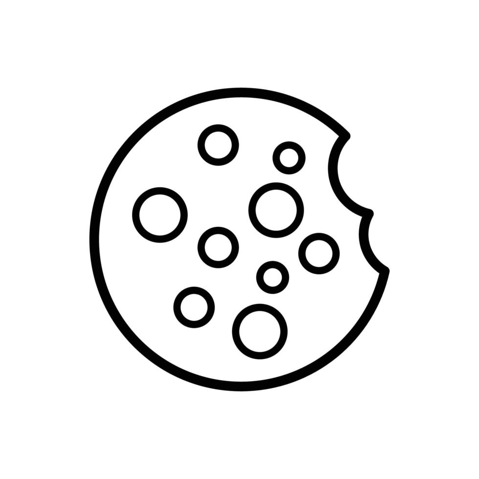 plantilla de diseño de vector de icono de galletas