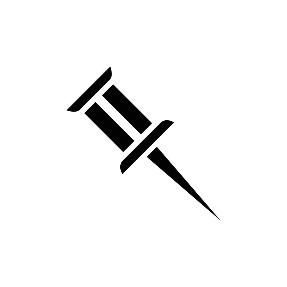 push pin icon vector design template