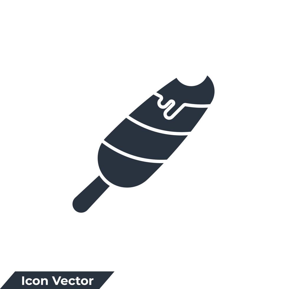 ice cream icon logo vector illustration. tasty ice creams symbol template for graphic and web design collection