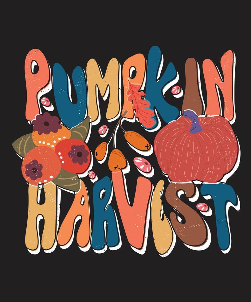 groovy fall and autumn lettering, fall and autumn isolated hand drawn groovy typography vintage t-shirt design, vintage style t-shirt design, retro print design, groovy style motivational Quotes vector