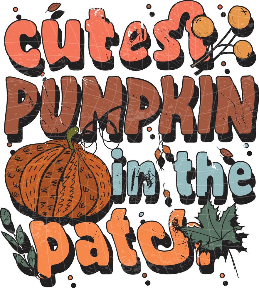 groovy fall and autumn lettering, fall and autumn isolated hand drawn groovy typography vintage t-shirt design, vintage style t-shirt design, retro print design, groovy style motivational Quotes vector