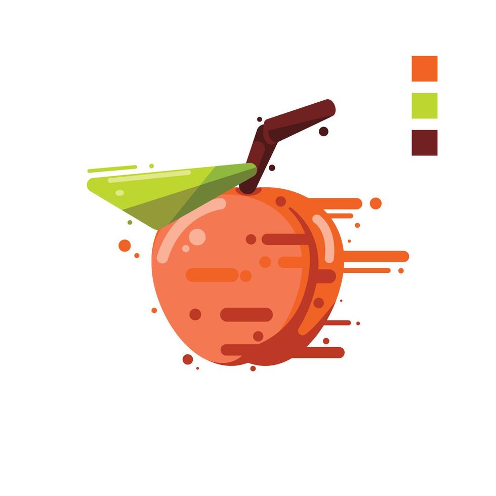 peach fruit vector illustration food nature icon isolated