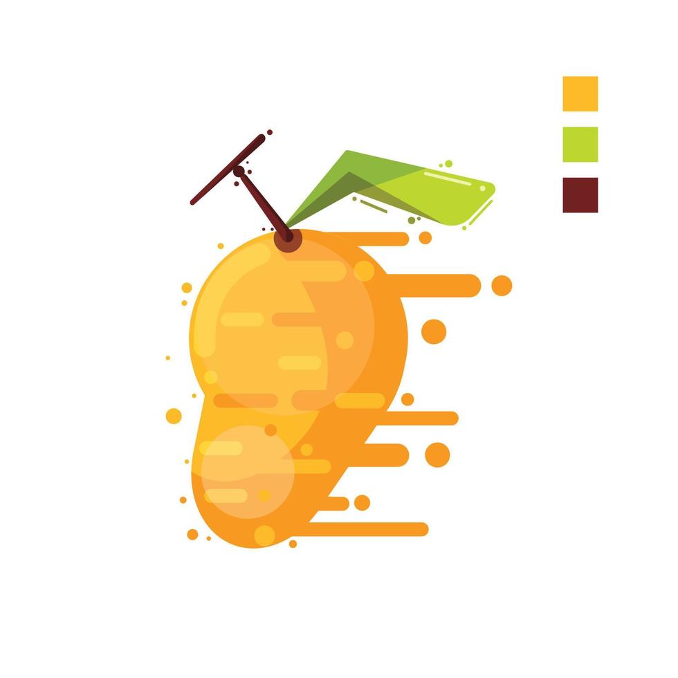 mango fruta vector ilustración comida naturaleza icono aislado