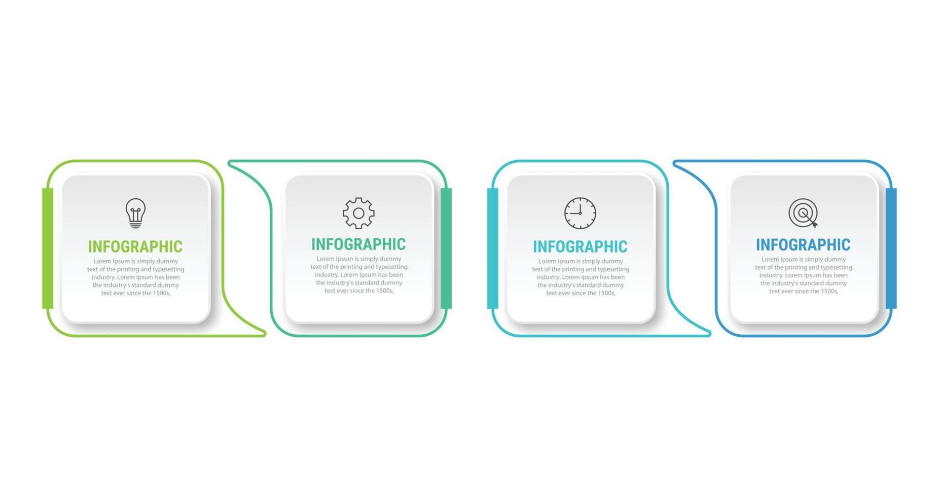 Presentation business infographic design template vector