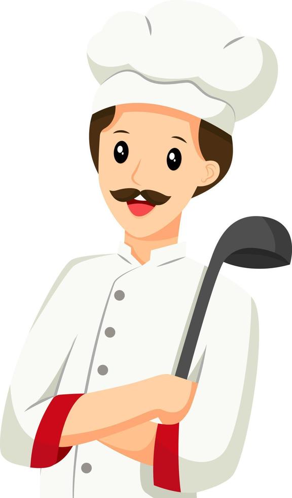 Chef Profession Character Design Illustration vector