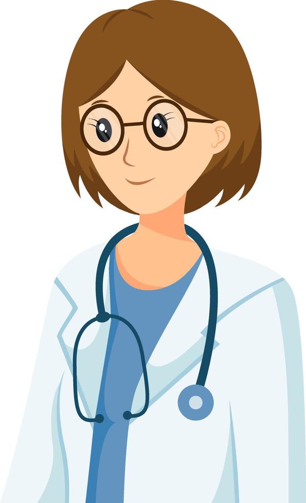 Doctor Profession Character Design Illustration vector