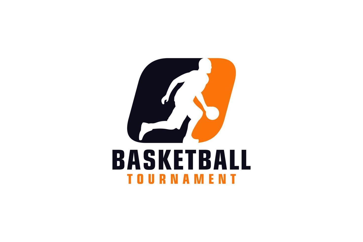 letra o con diseño de logotipo de baloncesto. elementos de plantilla de diseño vectorial para equipo deportivo o identidad corporativa. vector