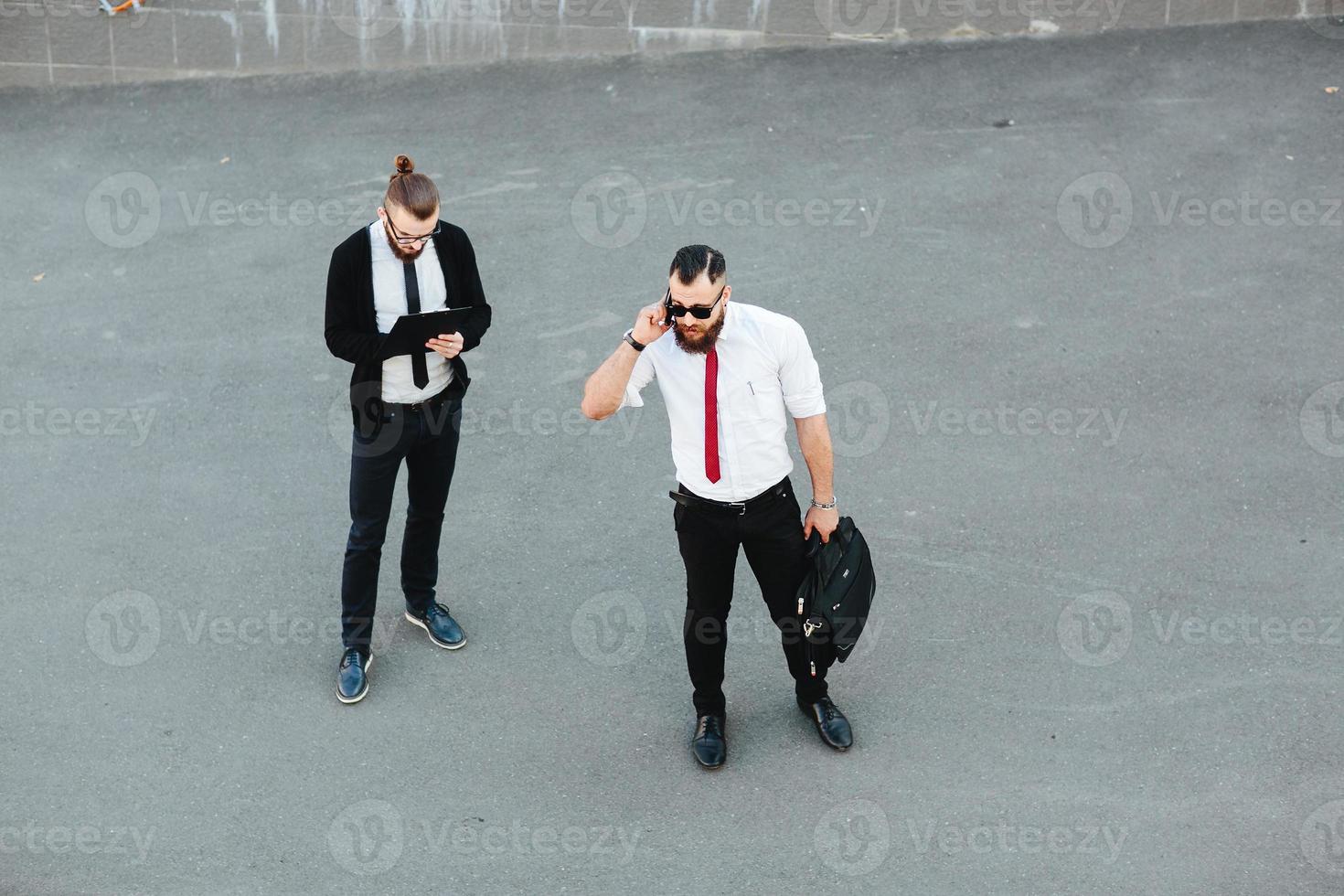 Two businessman at work photo