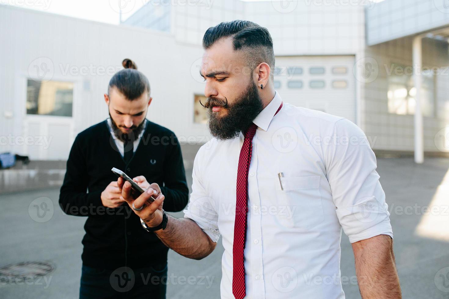 Two businessman at work photo