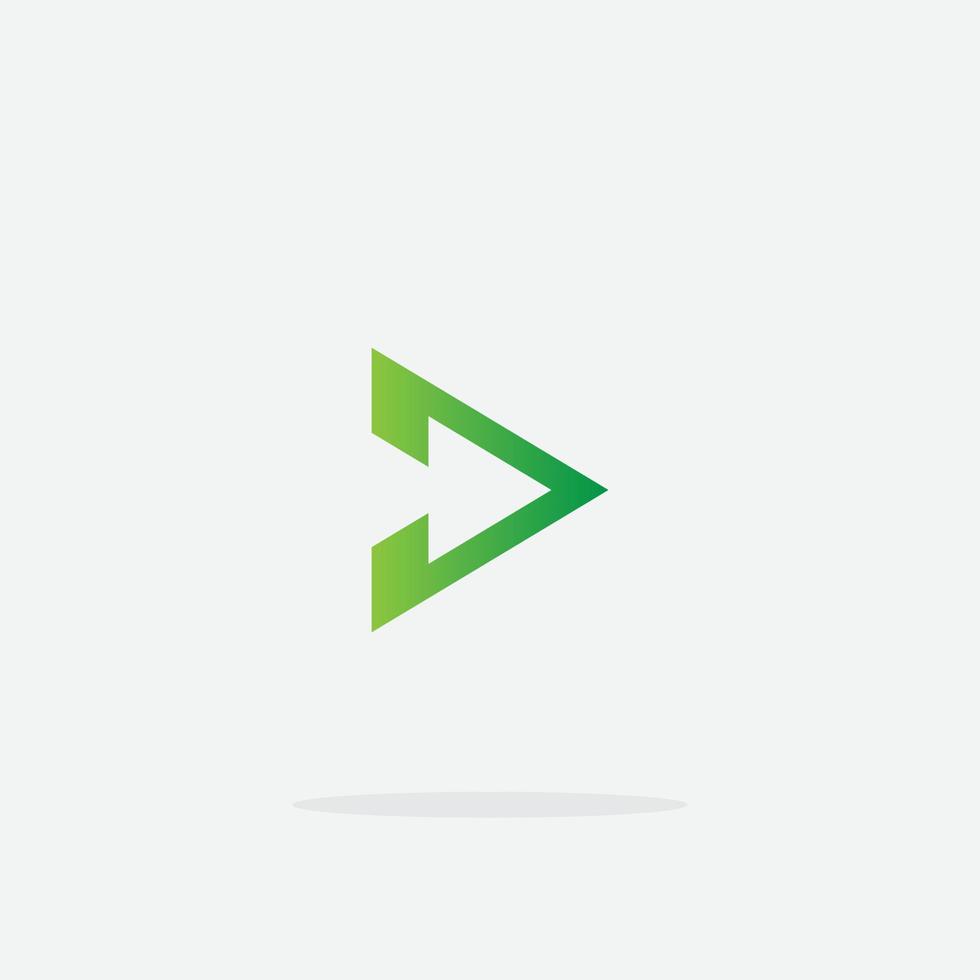 Play button icon in trendy style isolated on grey background. Play symbol for your web site design, logo, app, UI. Vector illustration