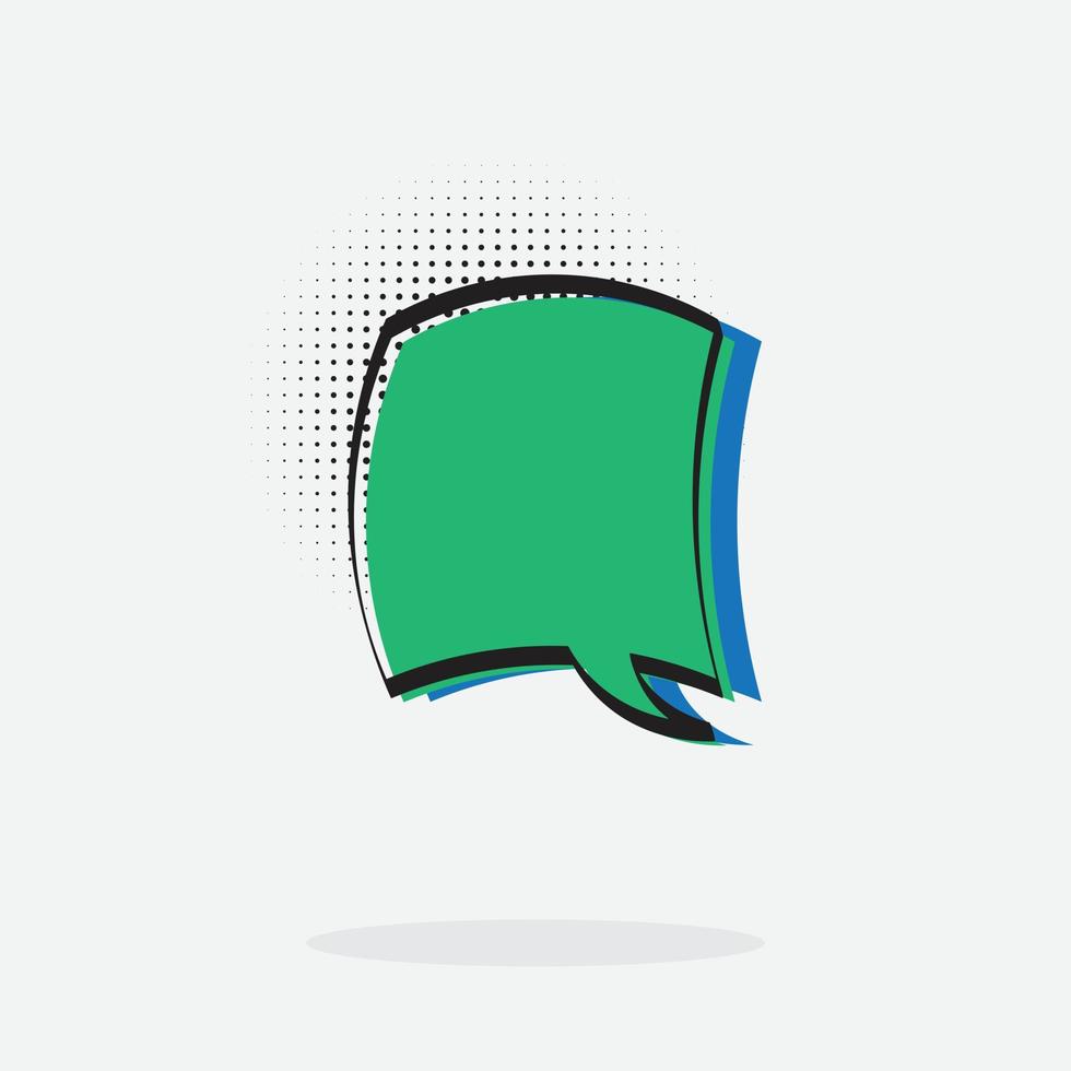 pop art text box or bubble box with cartoon style and pop color vector