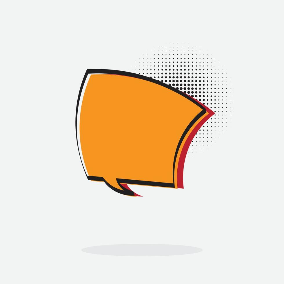 pop art text box or bubble box with cartoon style and pop color vector