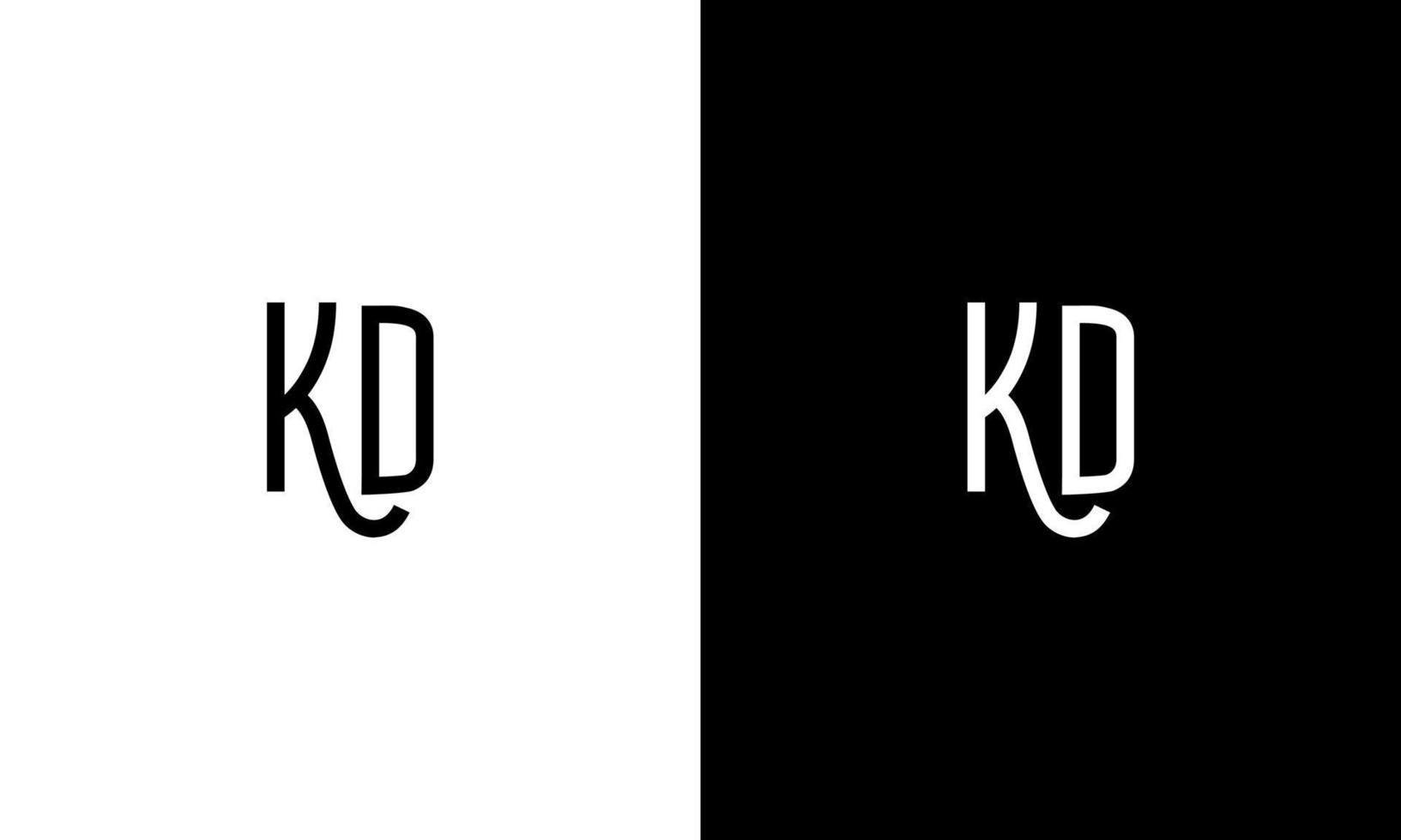 Letter KD vector logo free template Free Vector