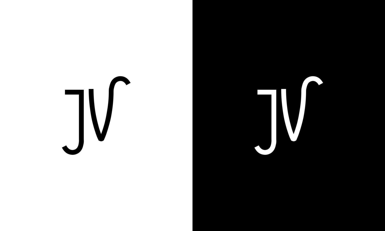 Letter JV vector logo free template Free Vector