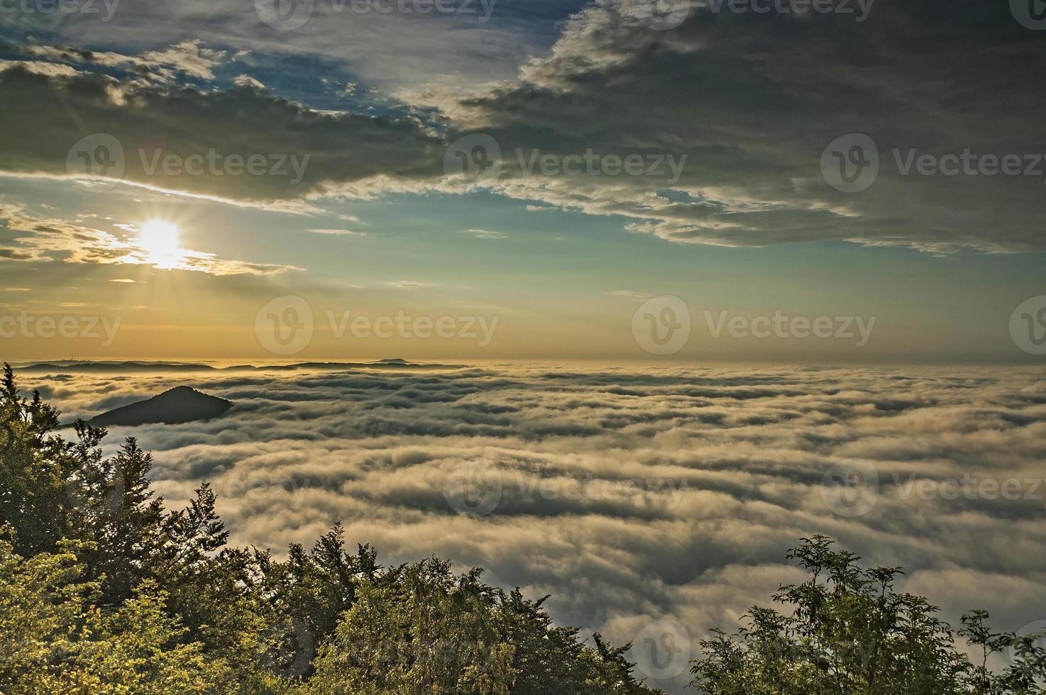 View from the mountain of Milesovka photo