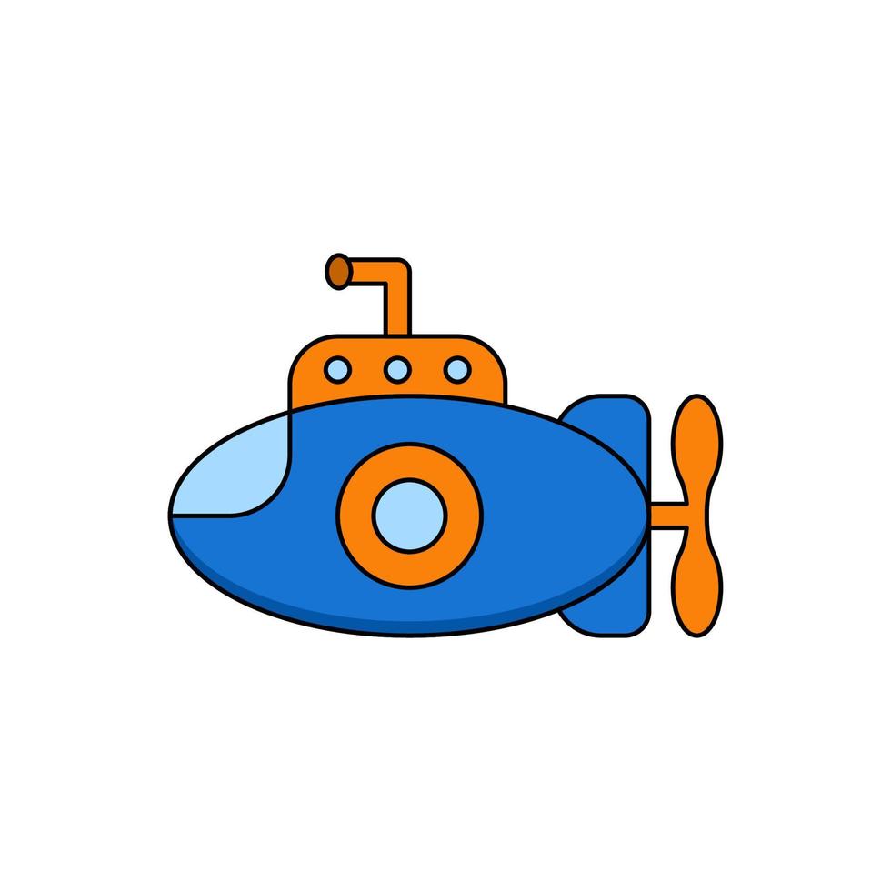 Submarine cute design vector