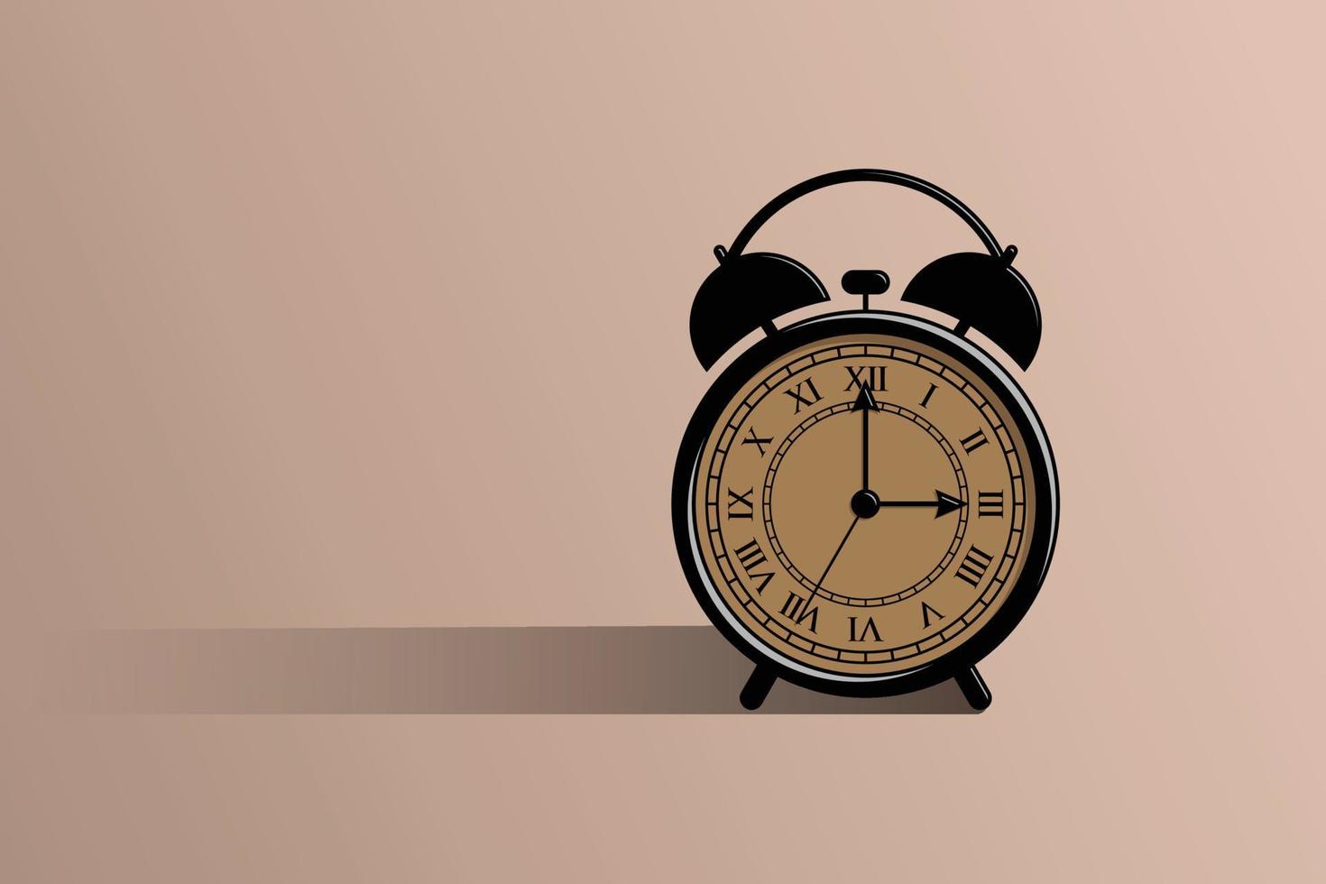 Retro Alarm Clock vector