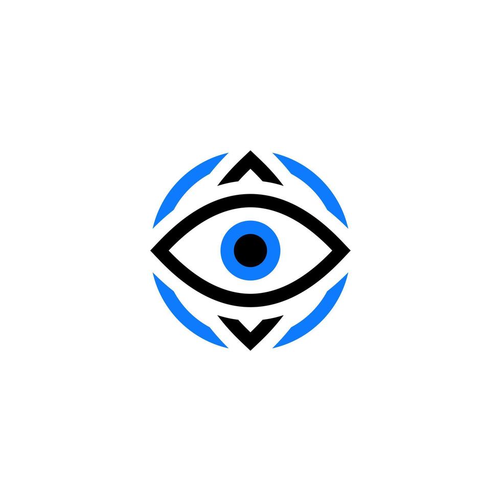 logotipo del ojo de la cámara vector