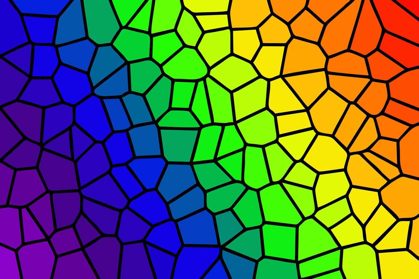 Rainbow Stained Glass Pattern... vector