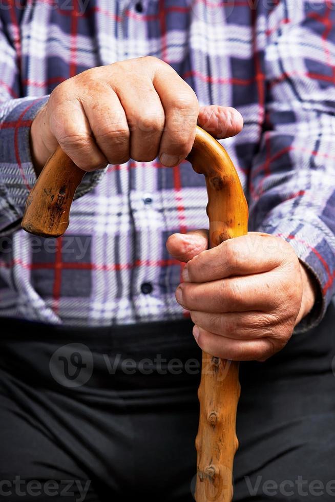 Hands and stick photo