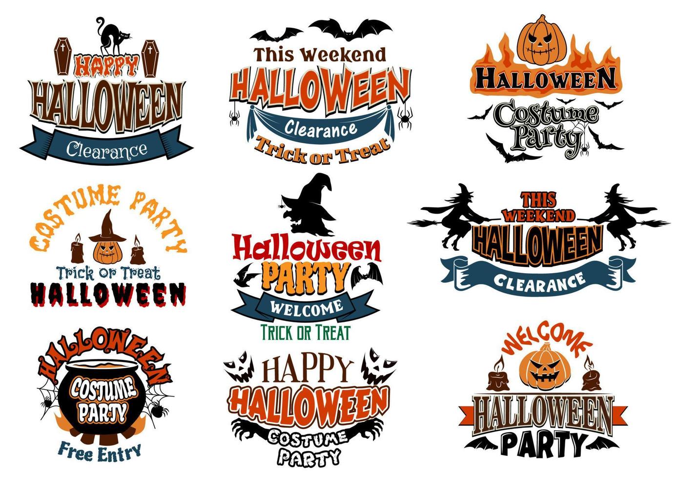 Halloween vector designs