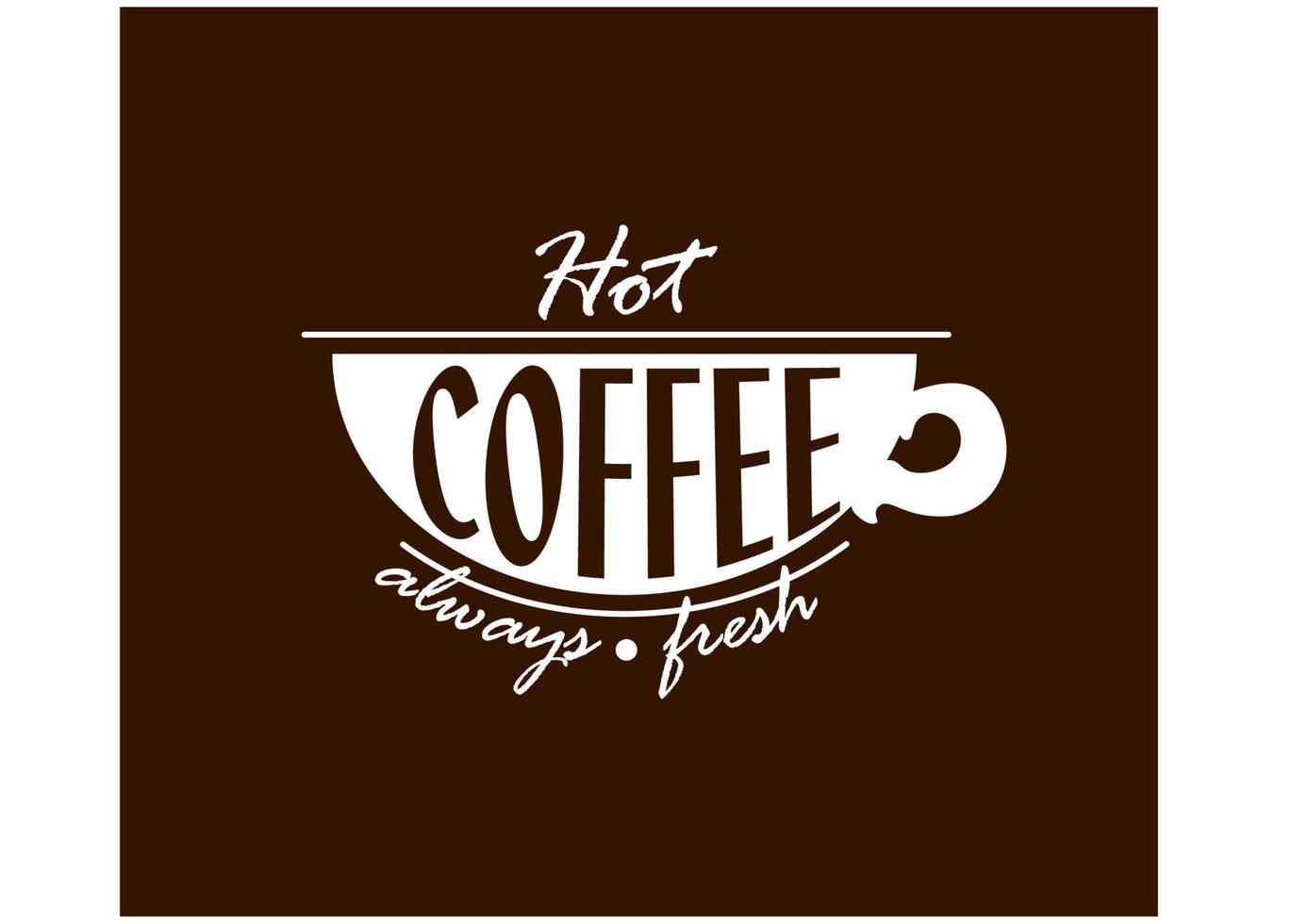 Hot coffee banner vector