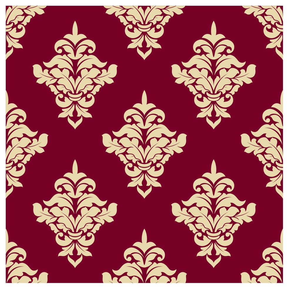 Floral seamless arabesque pattern vector