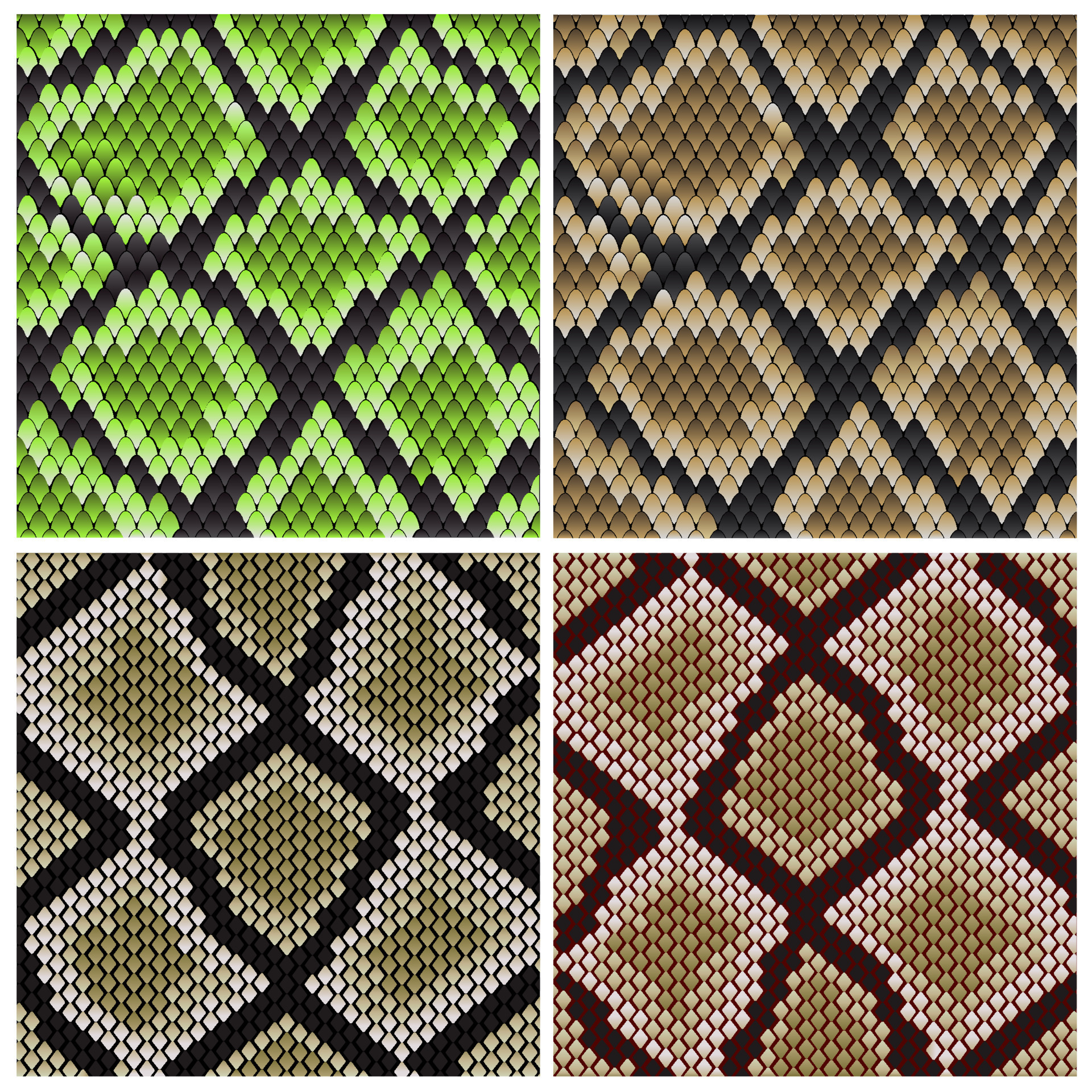 Seamless snake skin patterns 11520149 Vector Art at Vecteezy