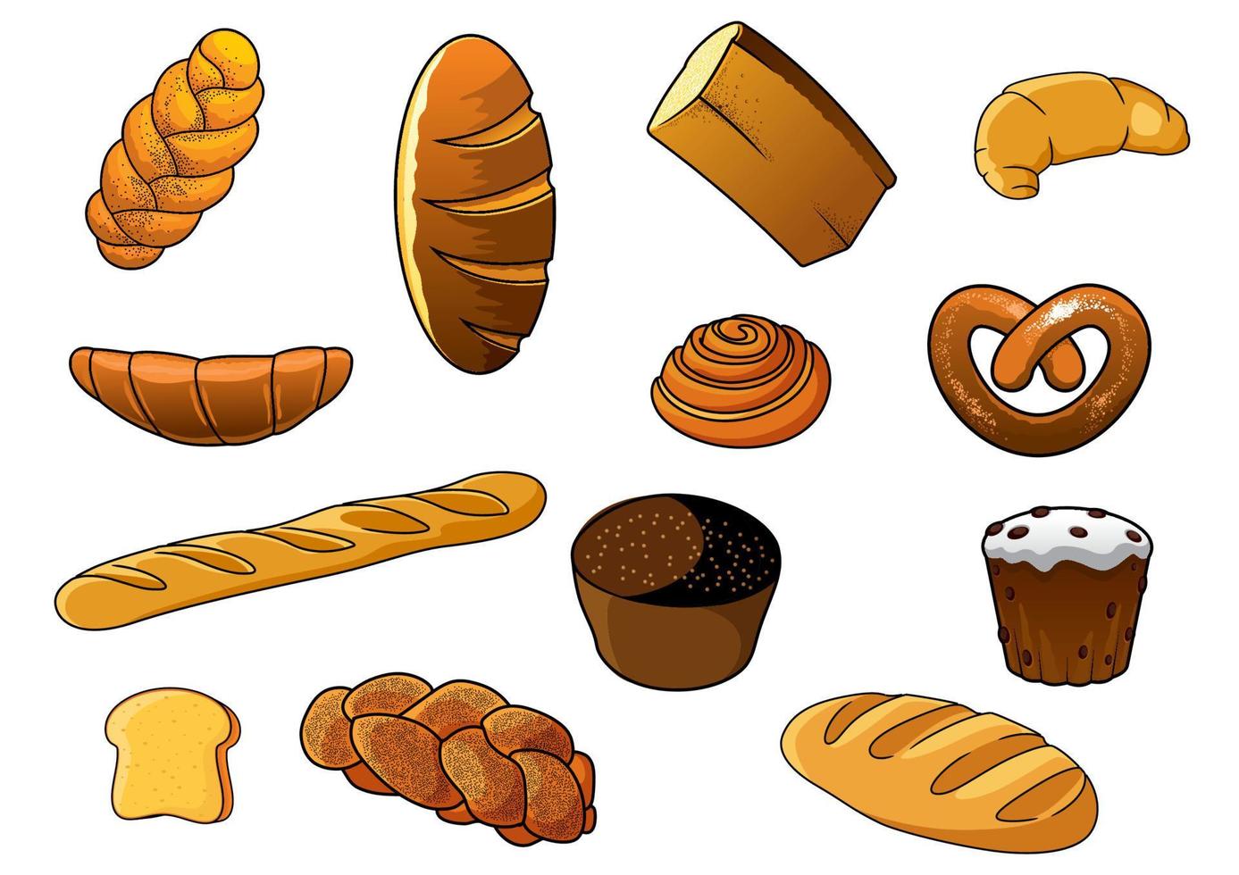 dibujos animados de diferentes tipos de pan y pasteles 11520299 Vector en Vecteezy dibujos animados de diferentes tipos de pan y pasteles 11520299 Vector en Vecteezy
