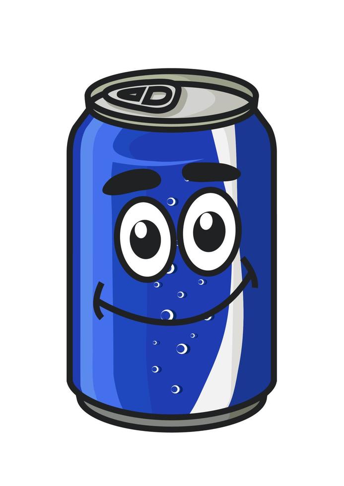 refresco de dibujos animados azul o lata de refresco 11520303 Vector en  Vecteezy