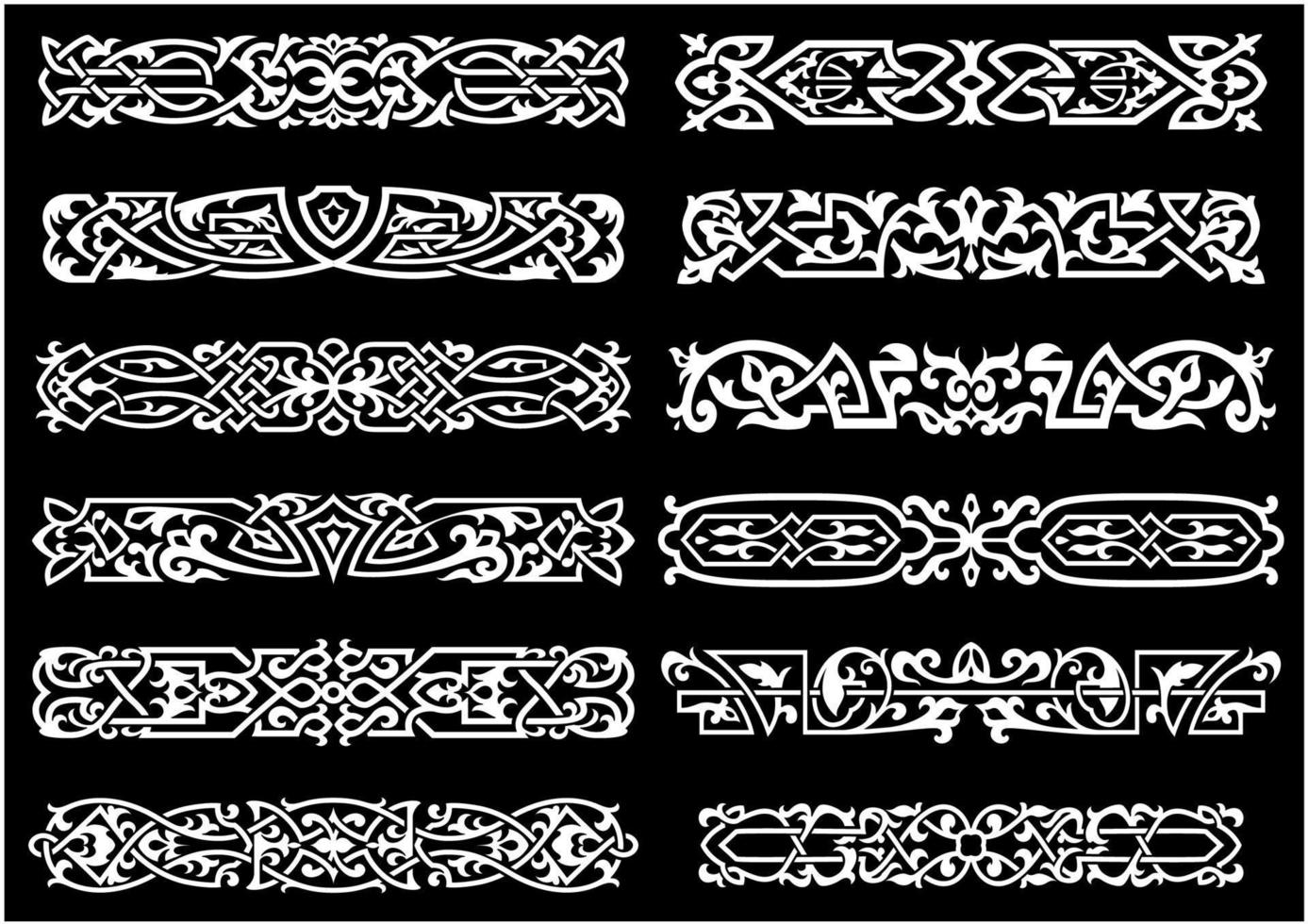 Celtic ornaments collection vector