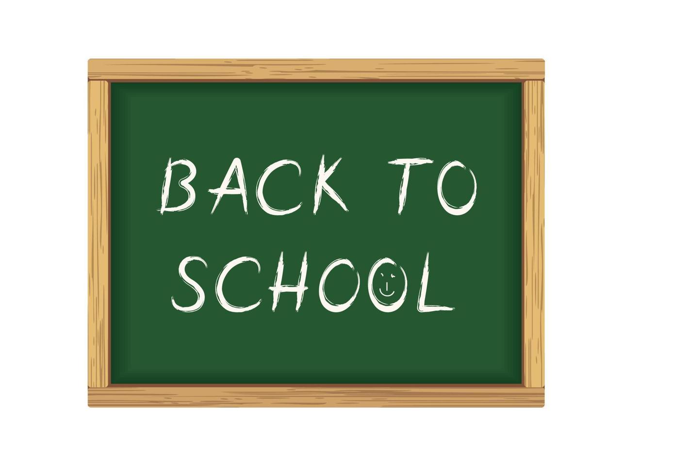 Back to school blackboard poster vector