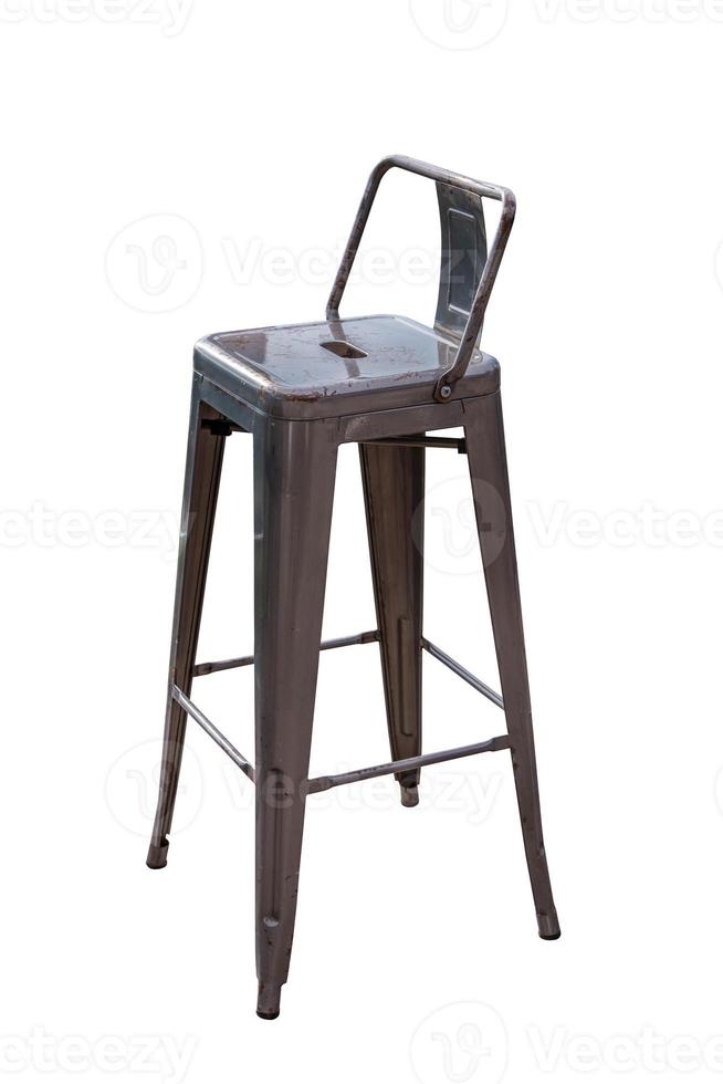 Steel bar chair. photo