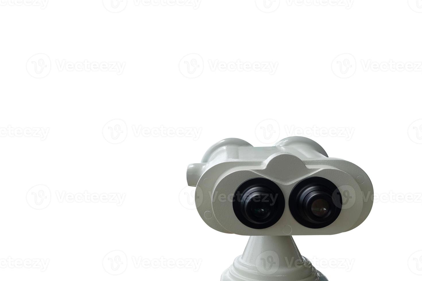 A coin operated binocular isolated. photo